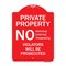 Signmission No Soliciting Loitering Trespassing. Violators Will Be Prosecuted Aluminum Sign, 24" H, RW-1824-9946 A-DES-RW-1824-9946 - alternate 1